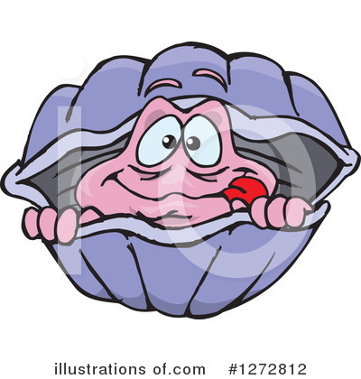 Clam Clipart #1280365 - Illustration by Dennis Holmes Designs