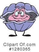 Clam Clipart #1280365 by Dennis Holmes Designs