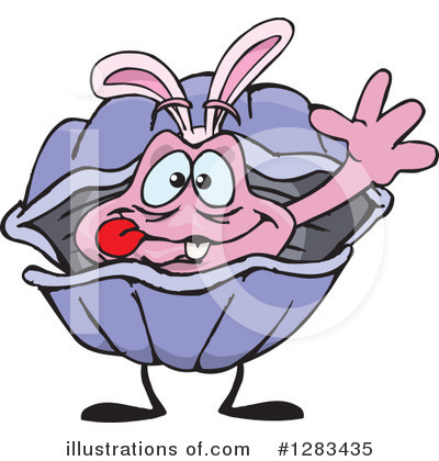 Royalty-Free (RF) Clam Clipart Illustration by Dennis Holmes Designs - Stock Sample #1283435