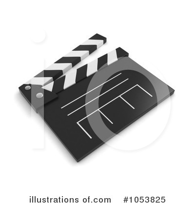 Royalty-Free (RF) Clapper Board Clipart Illustration by BNP Design Studio - Stock Sample #1053825