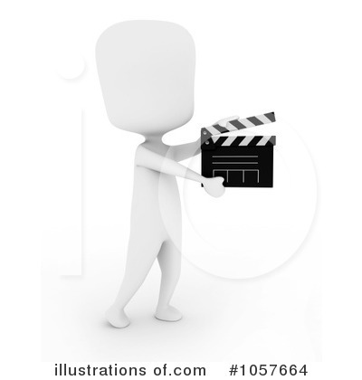 Royalty-Free (RF) Clapperboard Clipart Illustration by BNP Design Studio - Stock Sample #1057664