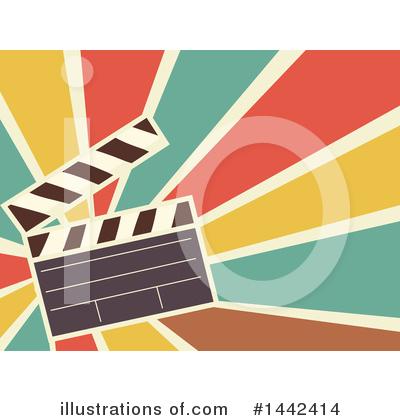 Royalty-Free (RF) Clapperboard Clipart Illustration by BNP Design Studio - Stock Sample #1442414