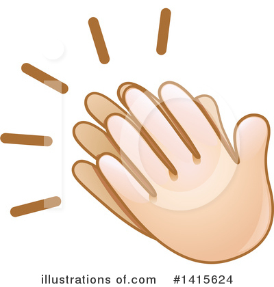 Royalty-Free (RF) Clapping Clipart Illustration by yayayoyo - Stock Sample #1415624