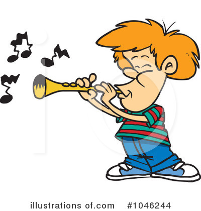 Royalty-Free (RF) Clarinet Clipart Illustration by toonaday - Stock Sample #1046244