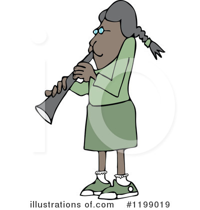 Royalty-Free (RF) Clarinet Clipart Illustration by djart - Stock Sample #1199019