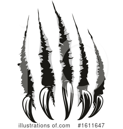 Royalty-Free (RF) Claws Clipart Illustration by Vector Tradition SM - Stock Sample #1611647