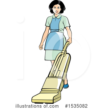 Housekeeper Clipart #1535082 by Lal Perera