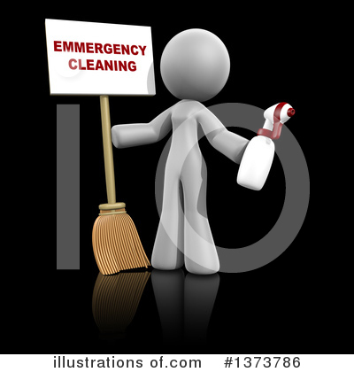 Cleaning Lady Clipart #1373786 by Leo Blanchette