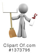 Cleaning Lady Clipart #1373796 by Leo Blanchette