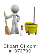 Cleaning Lady Clipart #1373799 by Leo Blanchette