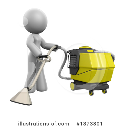 Cleaning Lady Clipart #1373801 by Leo Blanchette