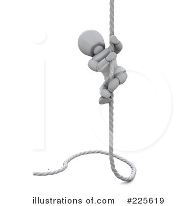 Royalty-Free (RF) Climbing Clipart Illustration by KJ Pargeter - Stock Sample #225619