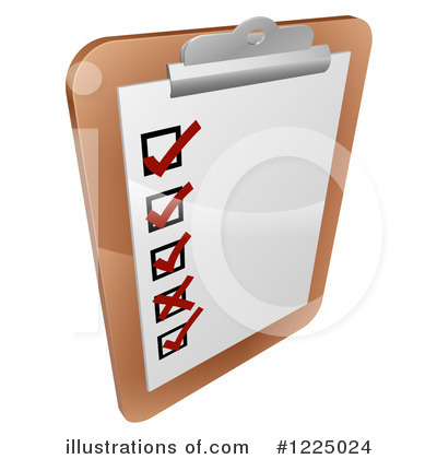 Royalty-Free (RF) Clipboard Clipart Illustration by AtStockIllustration - Stock Sample #1225024