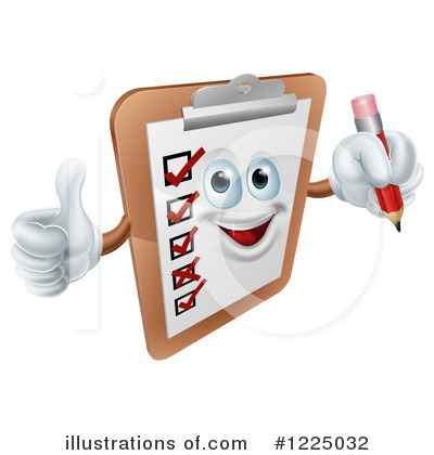 Royalty-Free (RF) Clipboard Clipart Illustration by AtStockIllustration - Stock Sample #1225032