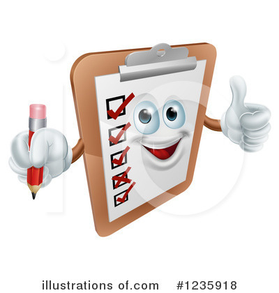 Royalty-Free (RF) Clipboard Clipart Illustration by AtStockIllustration - Stock Sample #1235918