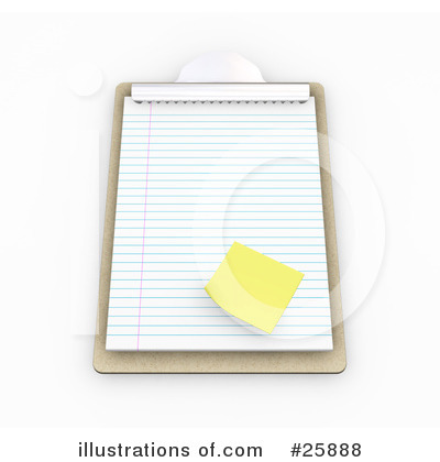 Royalty-Free (RF) Clipboard Clipart Illustration by KJ Pargeter - Stock Sample #25888