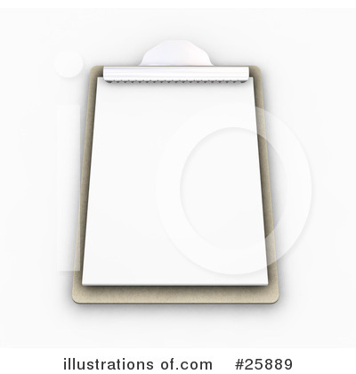 Royalty-Free (RF) Clipboard Clipart Illustration by KJ Pargeter - Stock Sample #25889