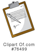 Clipboard Clipart #76499 by Pams Clipart