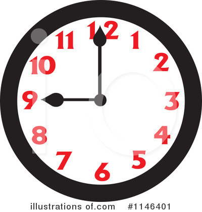 Royalty-Free (RF) Clock Clipart Illustration by Johnny Sajem - Stock Sample #1146401