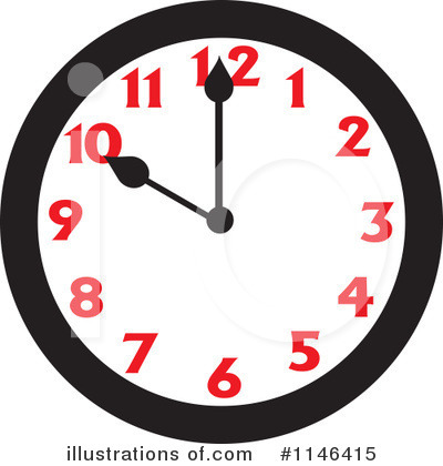 Royalty-Free (RF) Clock Clipart Illustration by Johnny Sajem - Stock Sample #1146415