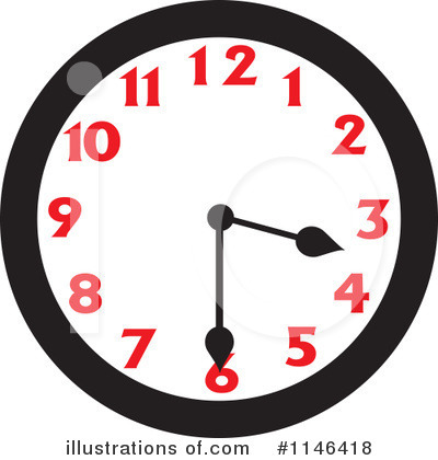 Royalty-Free (RF) Clock Clipart Illustration by Johnny Sajem - Stock Sample #1146418