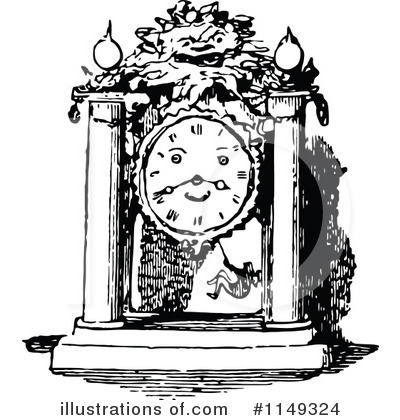 Royalty-Free (RF) Clock Clipart Illustration by Prawny Vintage - Stock Sample #1149324