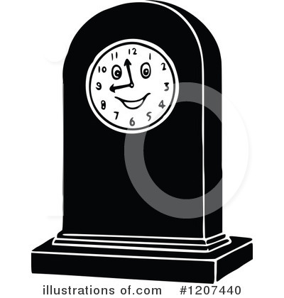 Royalty-Free (RF) Clock Clipart Illustration by Prawny Vintage - Stock Sample #1207440