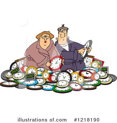 Royalty-Free (RF) Clock Clipart Illustration by djart - Stock Sample #1218190