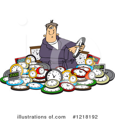 Royalty-Free (RF) Clock Clipart Illustration by djart - Stock Sample #1218192