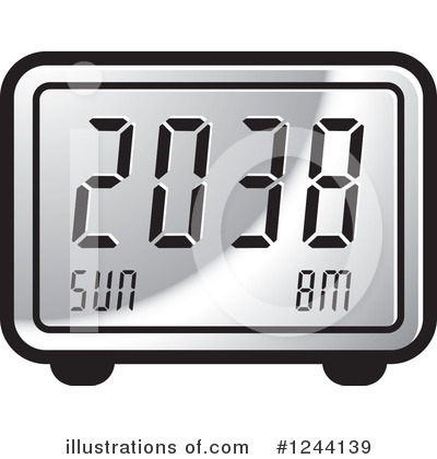 Royalty-Free (RF) Clock Clipart Illustration by Lal Perera - Stock Sample #1244139