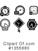 Clock Clipart #1355880 by Vector Tradition SM