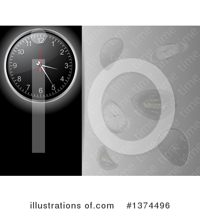 Royalty-Free (RF) Clock Clipart Illustration by elaineitalia - Stock Sample #1374496
