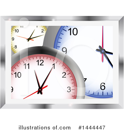 Royalty-Free (RF) Clock Clipart Illustration by elaineitalia - Stock Sample #1444447