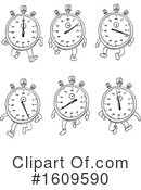 Clock Clipart #1609590 by patrimonio