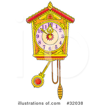 Royalty-Free (RF) Clock Clipart Illustration by Alex Bannykh - Stock Sample #32038