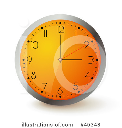 Royalty-Free (RF) Clock Clipart Illustration by Oligo - Stock Sample #45348