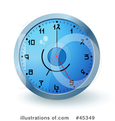 Clock Clipart #45349 by Oligo