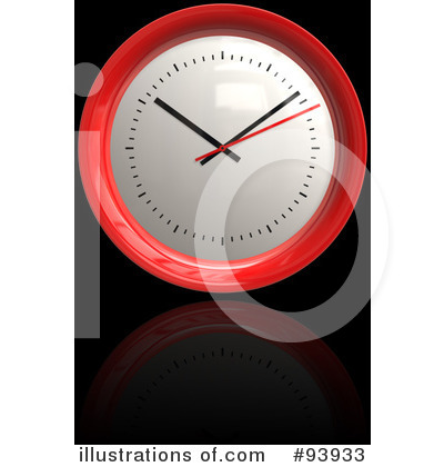 Royalty-Free (RF) Clock Clipart Illustration by Arena Creative - Stock Sample #93933