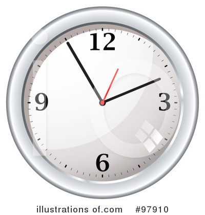 Royalty-Free (RF) Clock Clipart Illustration by michaeltravers - Stock Sample #97910