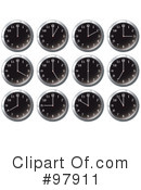 Clock Clipart #97911 by michaeltravers