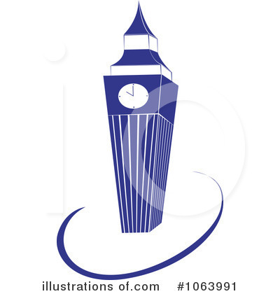 Royalty-Free (RF) Clock Tower Clipart Illustration by Vector Tradition SM - Stock Sample #1063991