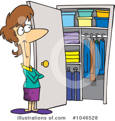 Royalty-Free (RF) Closet Clipart Illustration by toonaday - Stock Sample #1046528