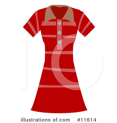 Dress Clipart #11614 by AtStockIllustration