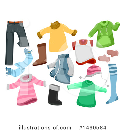 Royalty-Free (RF) Clothes Clipart Illustration by BNP Design Studio - Stock Sample #1460584