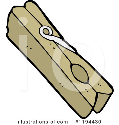 Royalty-Free (RF) Clothespin Clipart Illustration by lineartestpilot - Stock Sample #1194430