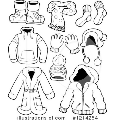 Winter Clothes Clipart #1214254 by visekart