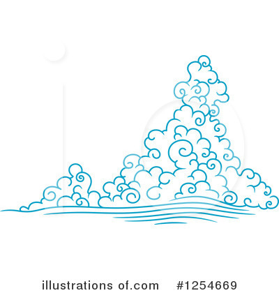 Royalty-Free (RF) Cloud Clipart Illustration by Vector Tradition SM - Stock Sample #1254669