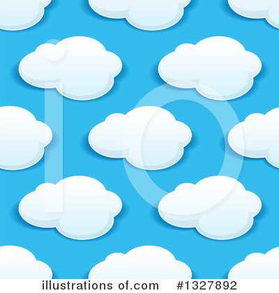 Royalty-Free (RF) Cloud Clipart Illustration by Vector Tradition SM - Stock Sample #1327892