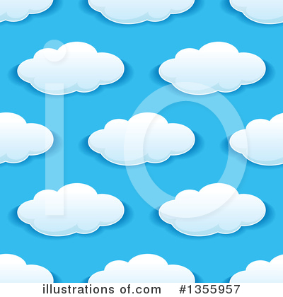 Royalty-Free (RF) Cloud Clipart Illustration by Vector Tradition SM - Stock Sample #1355957