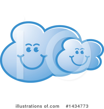 Royalty-Free (RF) Cloud Clipart Illustration by Lal Perera - Stock Sample #1434773